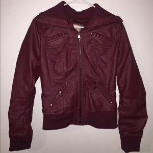 Super cute faux leather jacket